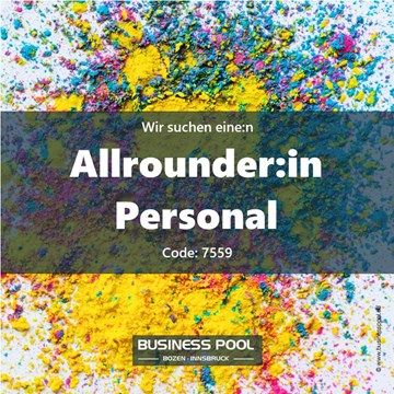 Allrounder:in Personal